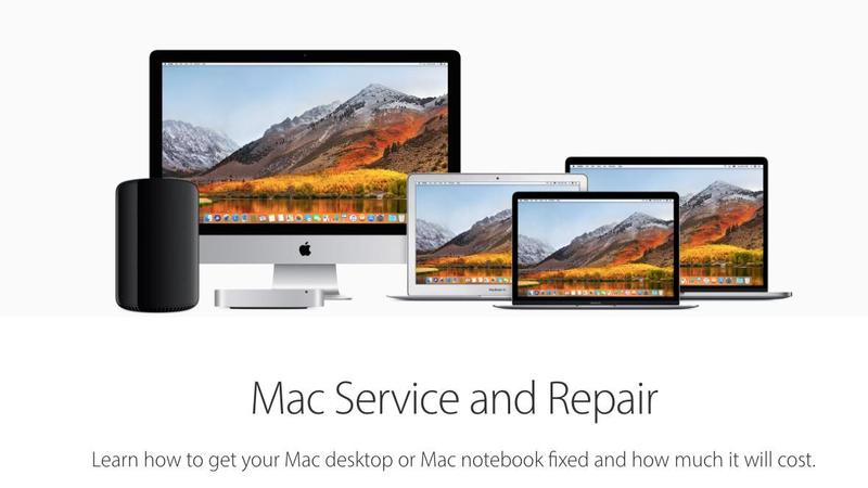 sending mac to apple for repair